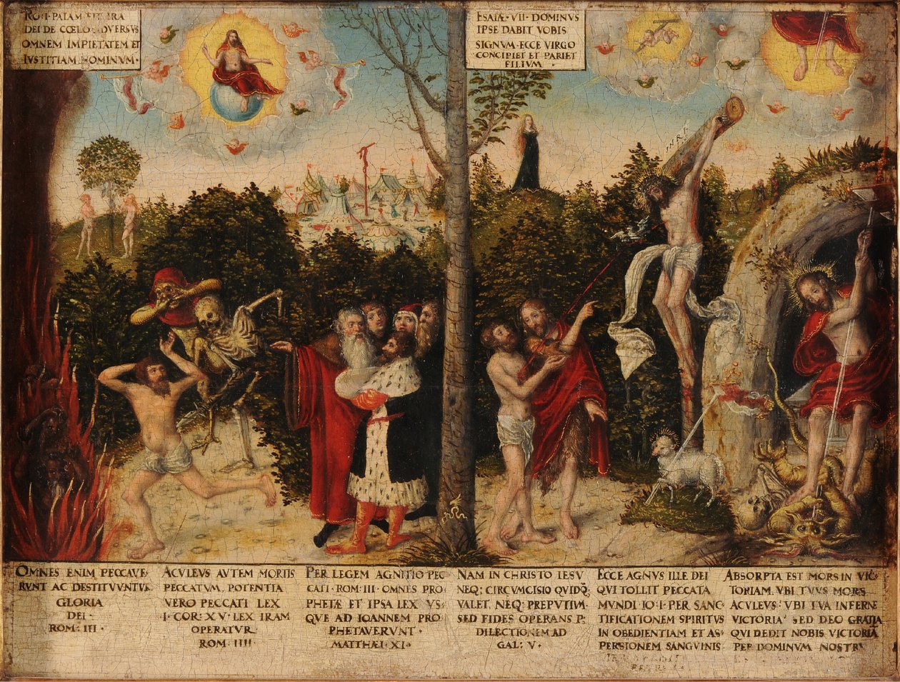 Lov og nåde av Lucas Cranach the Younger