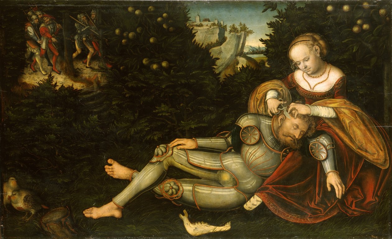 Samson og Delila av Lucas Cranach the Younger