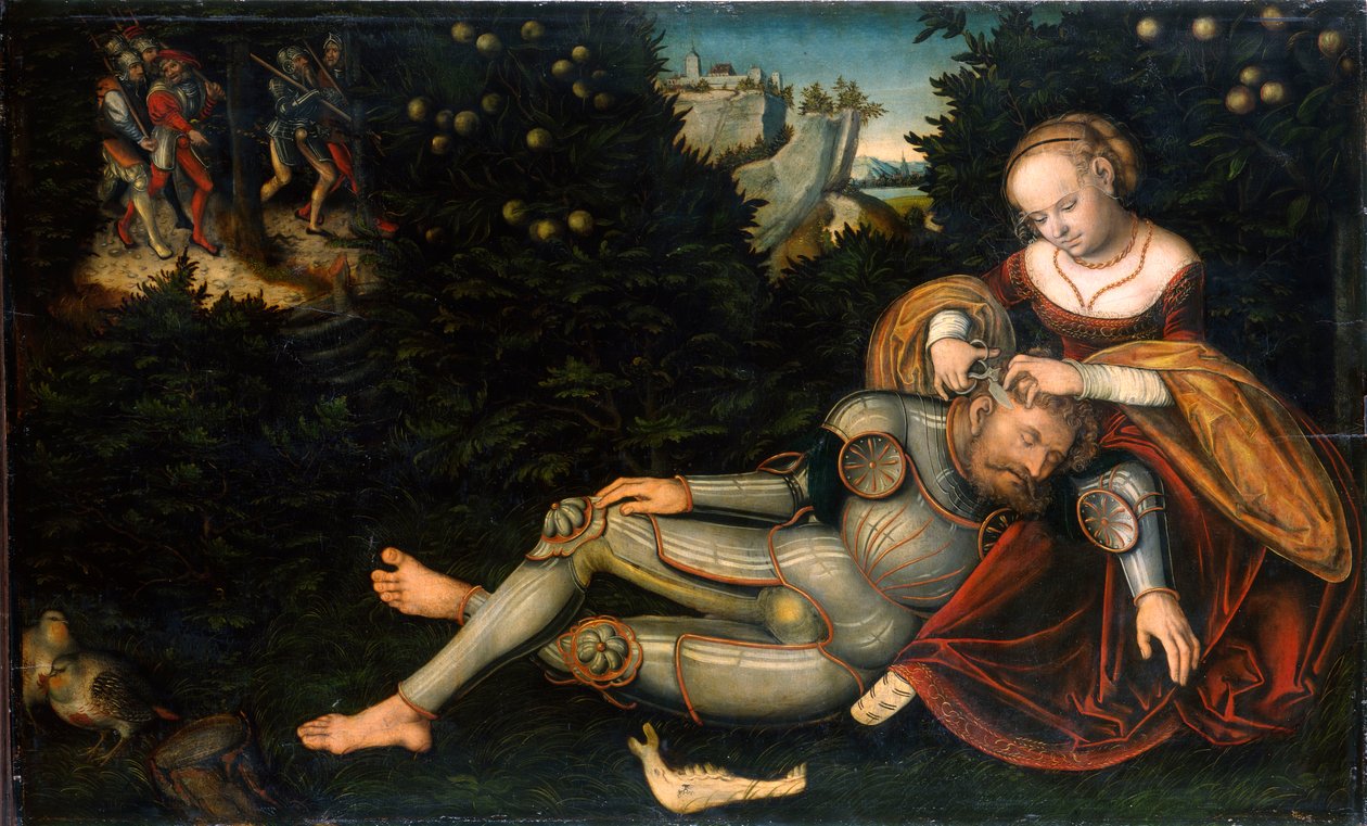 Samson og Delila av Lucas Cranach the Younger