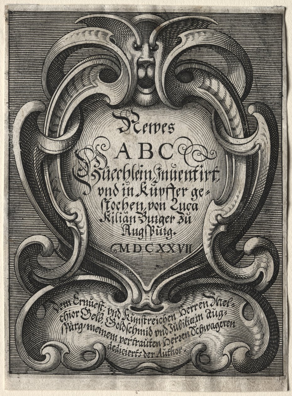 Nytt ABC-hefte, 1627. av Lucas Kilian