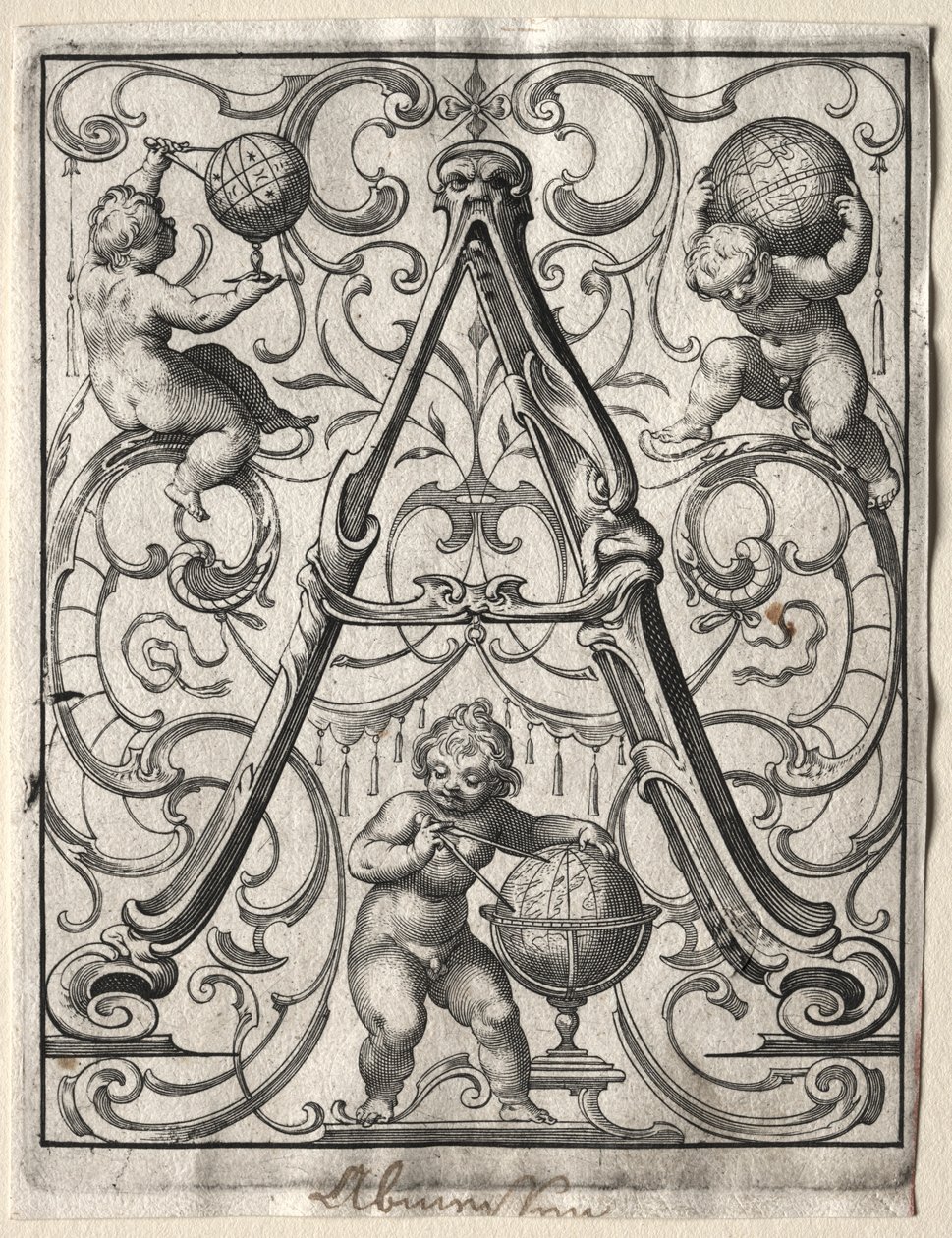 Nytt ABC-hefte: A, 1627. av Lucas Kilian