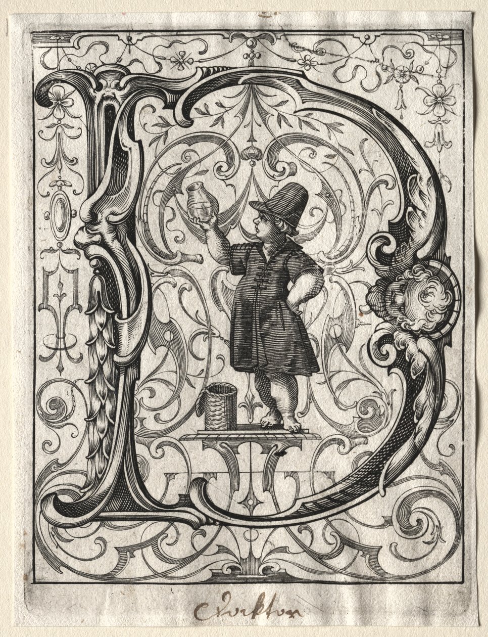 Nytt ABC-hefte: D, 1627. av Lucas Kilian