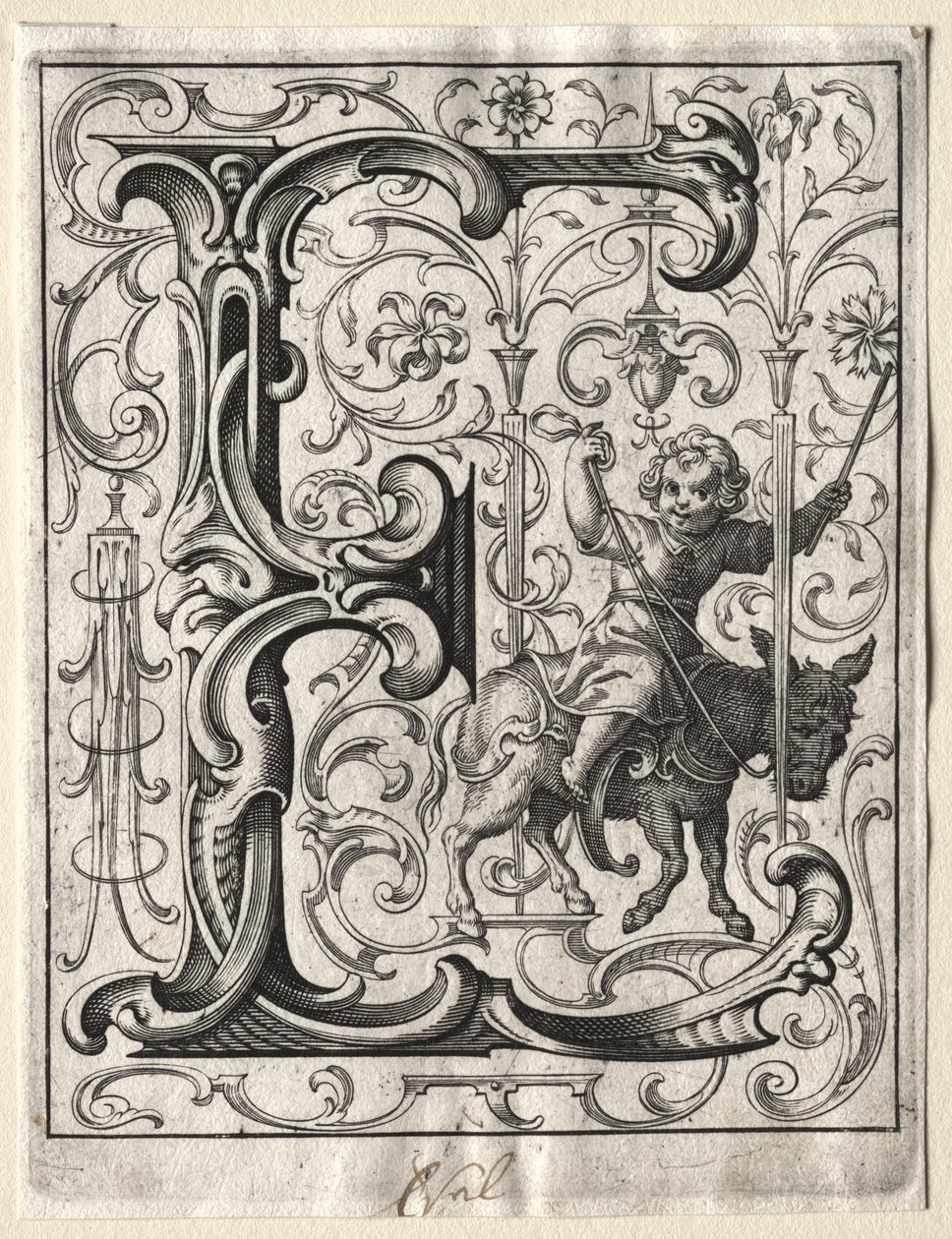 Nytt ABC-hefte: E, 1627. av Lucas Kilian