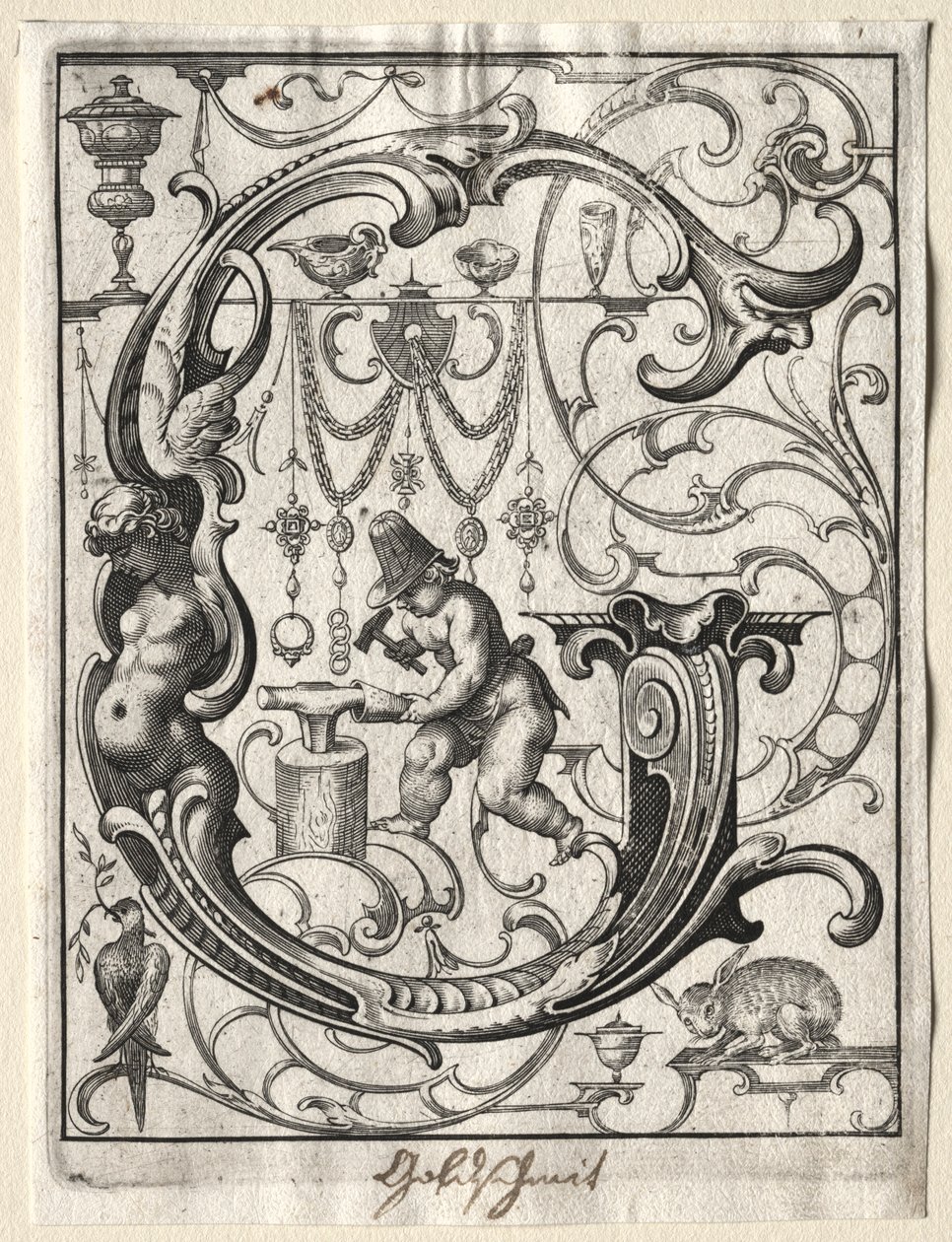 Nytt ABC-hefte: G, 1627. av Lucas Kilian