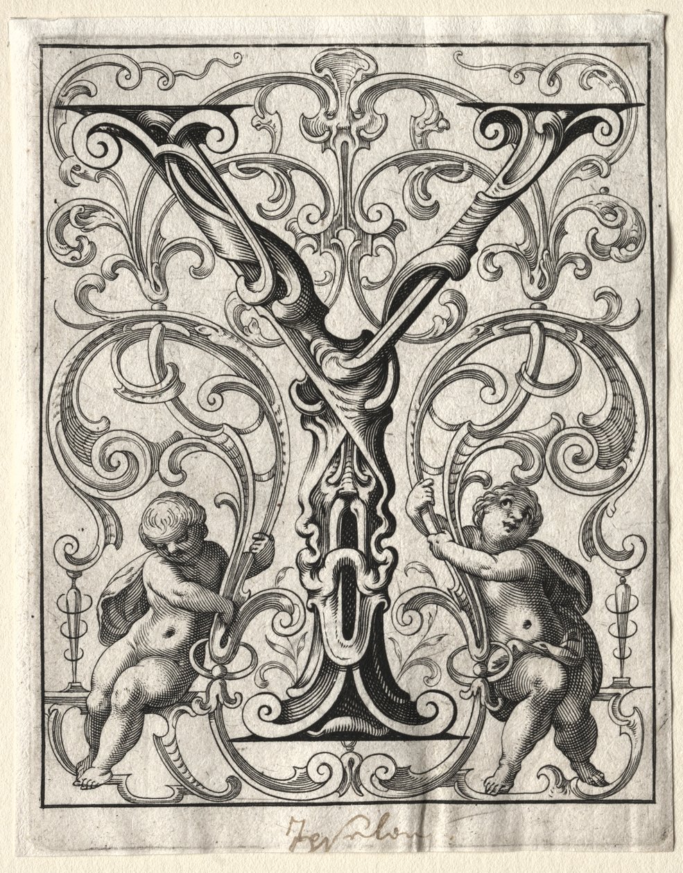 Nytt ABC-hefte: Y, 1627. av Lucas Kilian