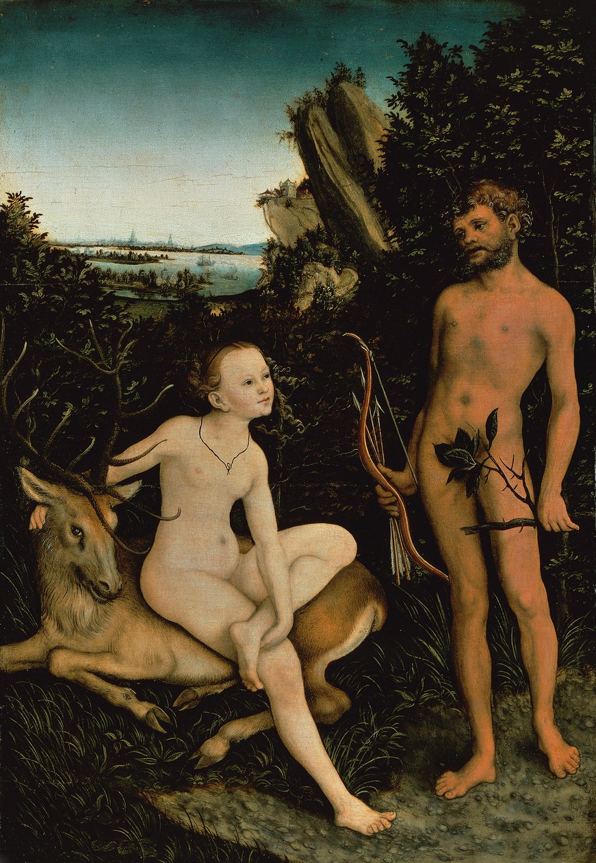 Apollo og Diana av Lucas the Elder Cranach