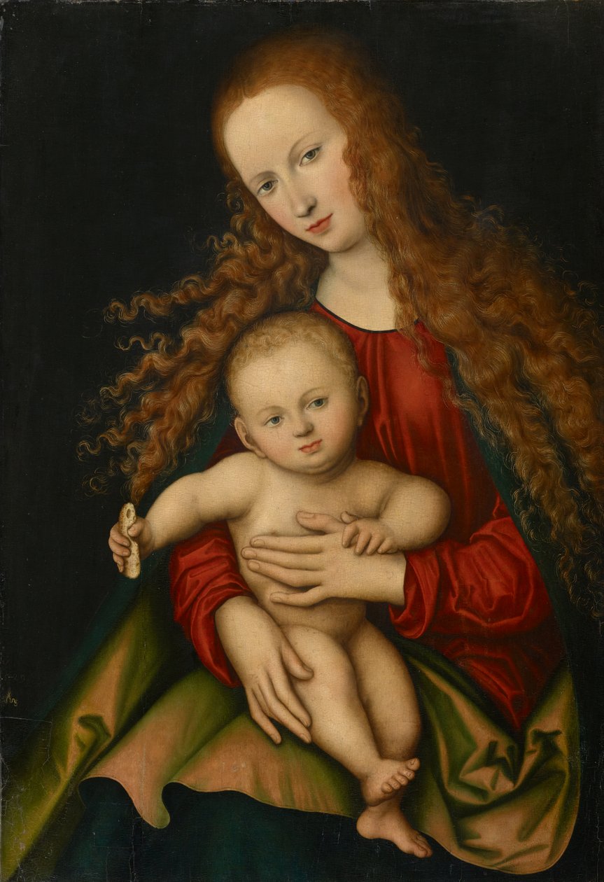 Jomfru og barn av Lucas the Elder Cranach
