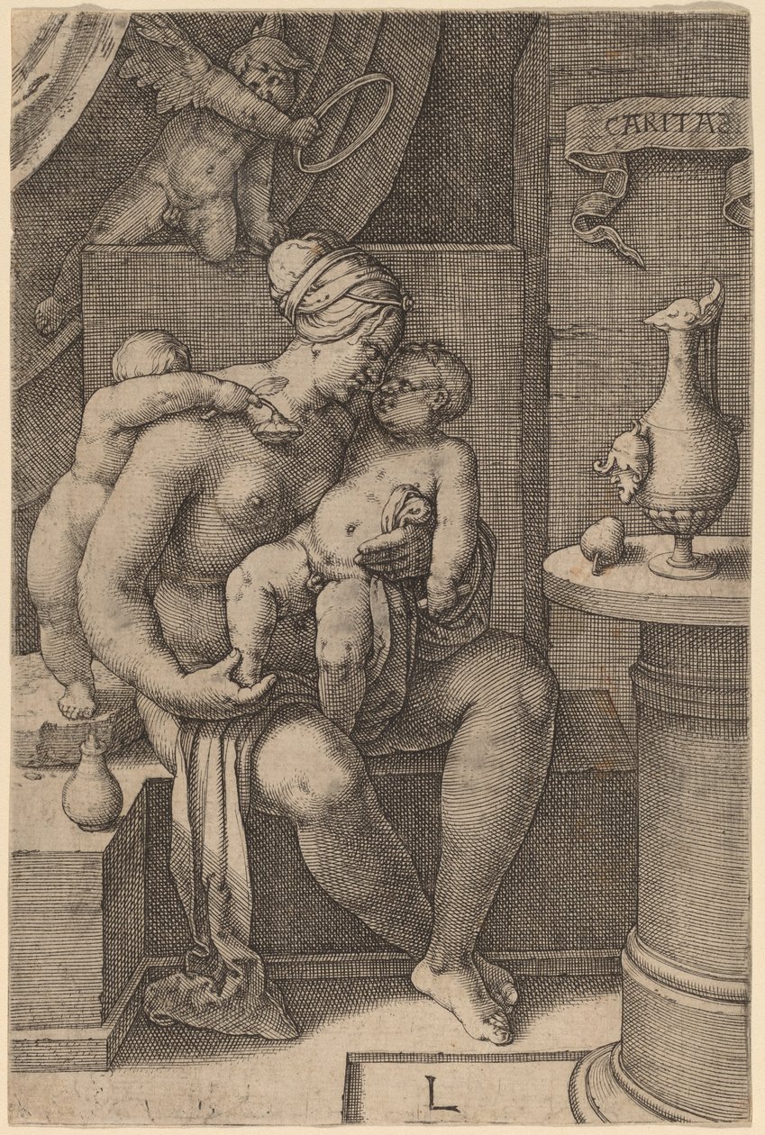 Caritas (veldedighet) av Lucas van Leyden