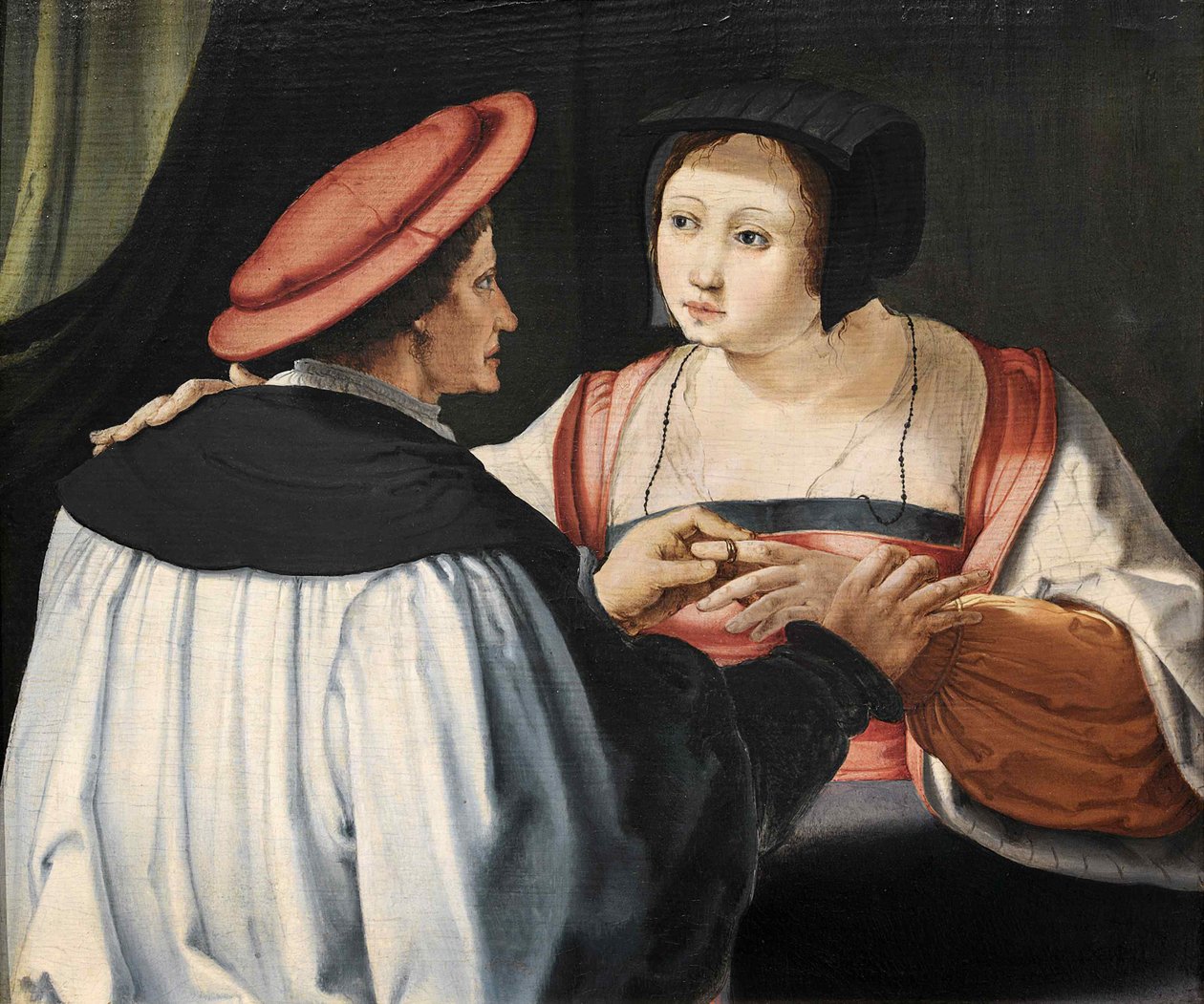 Forlovede Forlovede, ca. 1525. av Lucas van Leyden