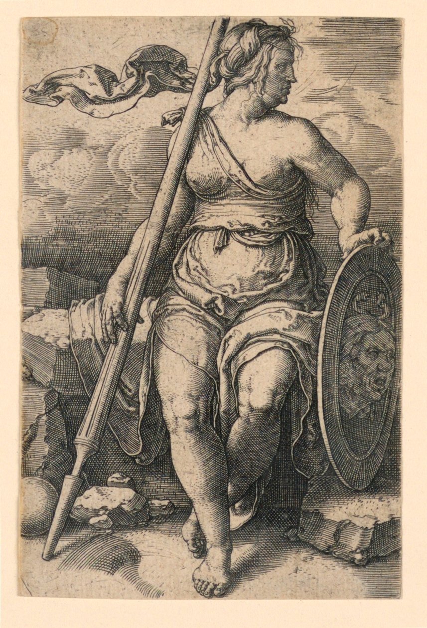 Pallas Athena (Minerva) av Lucas van Leyden