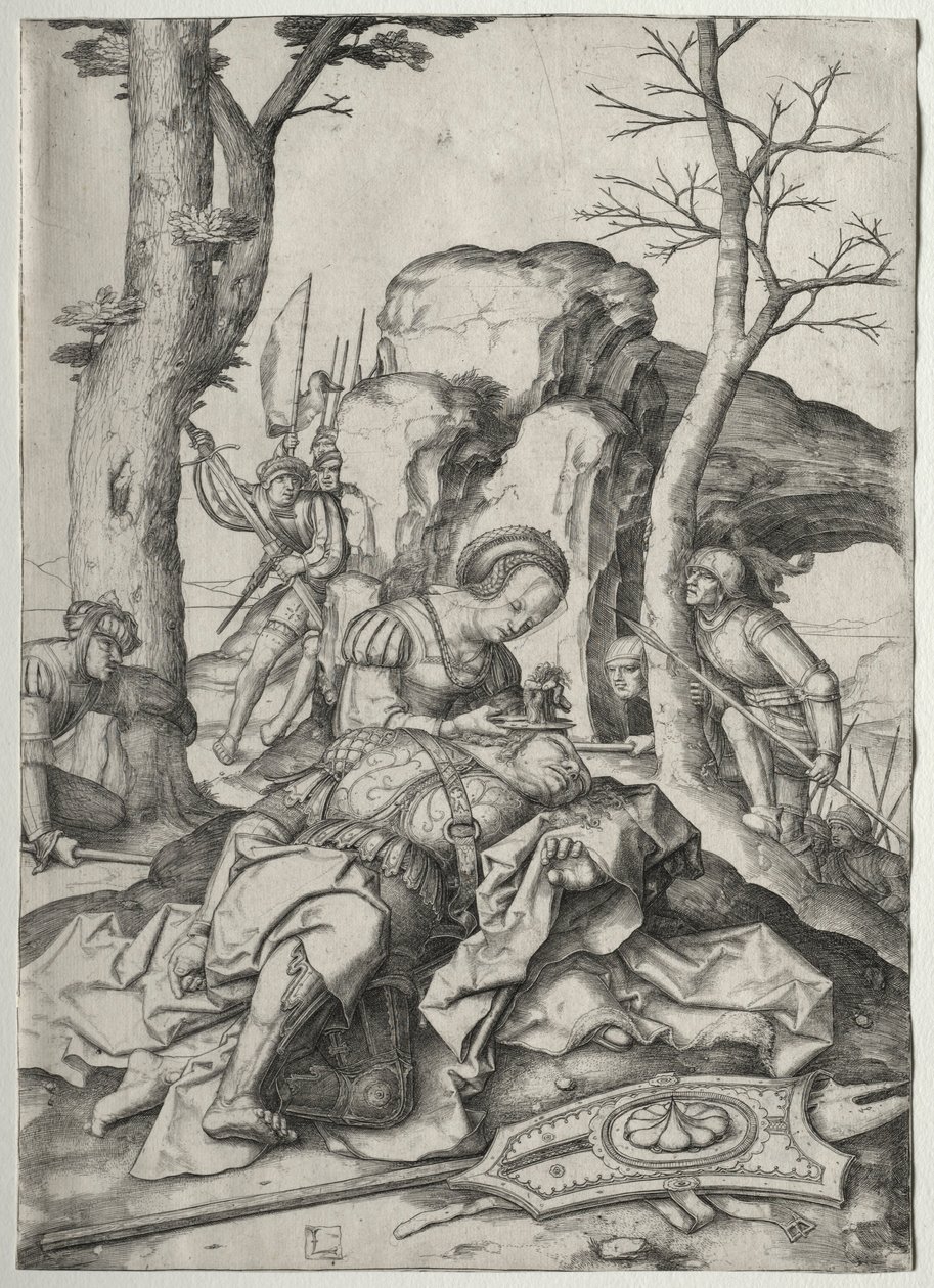 Samson og Delila, ca. 1507. av Lucas van Leyden