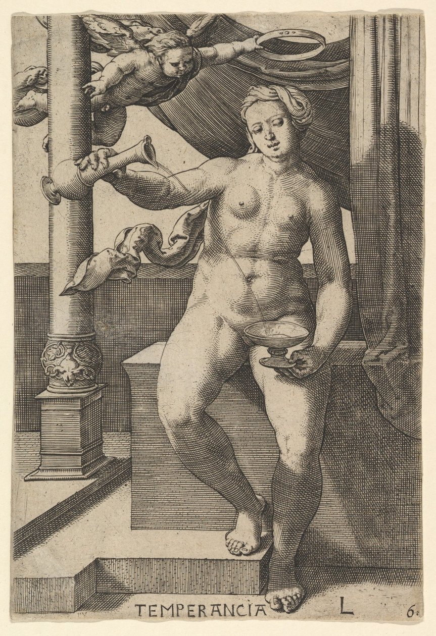 Temperance Temperancia, 1530. av Lucas van Leyden