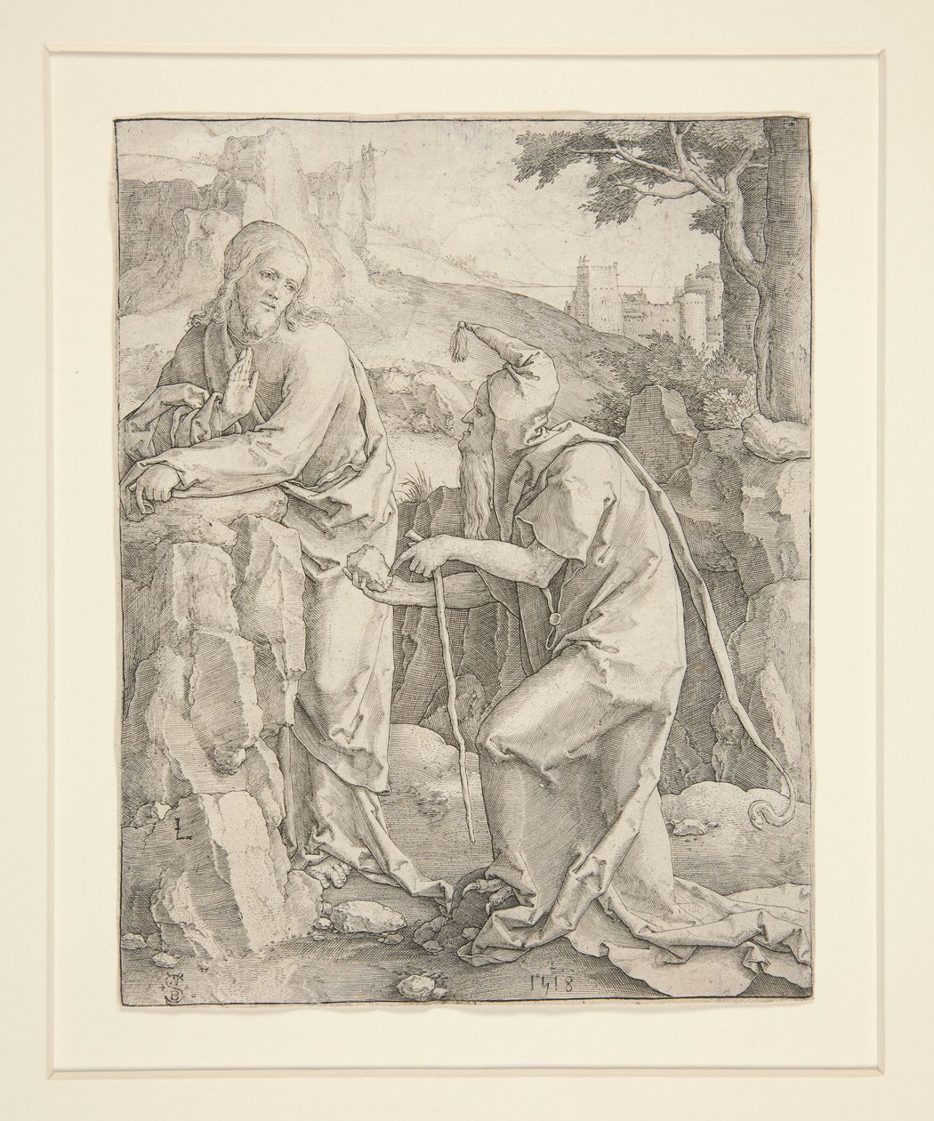 Kristi fristelse av Lucas van Leyden