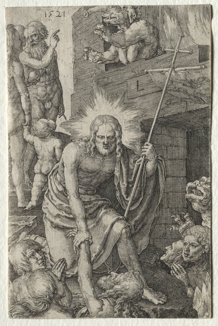 The Passion: Descent into Limbo, 1521. av Lucas van Leyden