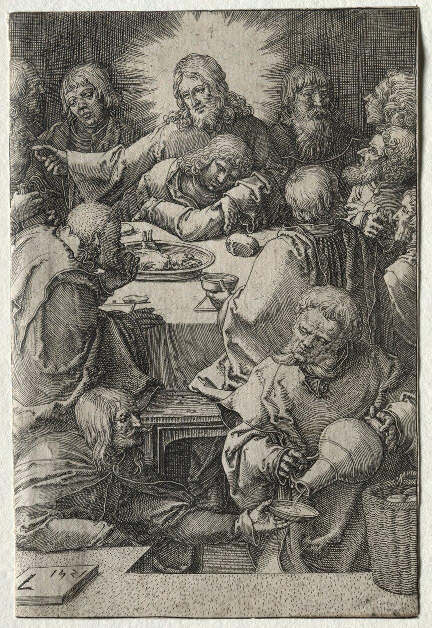 The Passion: The Last Supper, 1521. av Lucas van Leyden