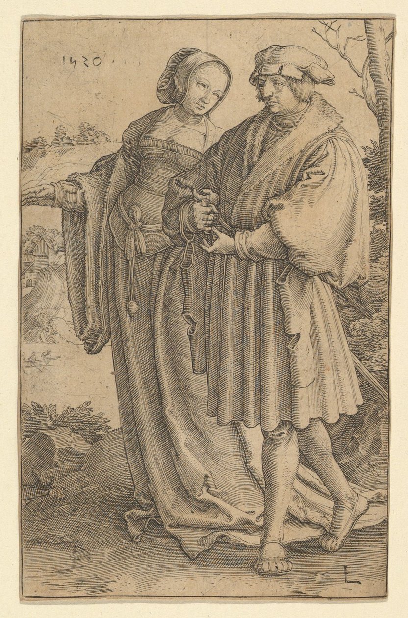 Promenaden, 1520. av Lucas van Leyden
