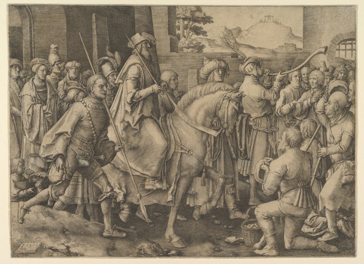 Mordekais triumf, 1515. av Lucas van Leyden