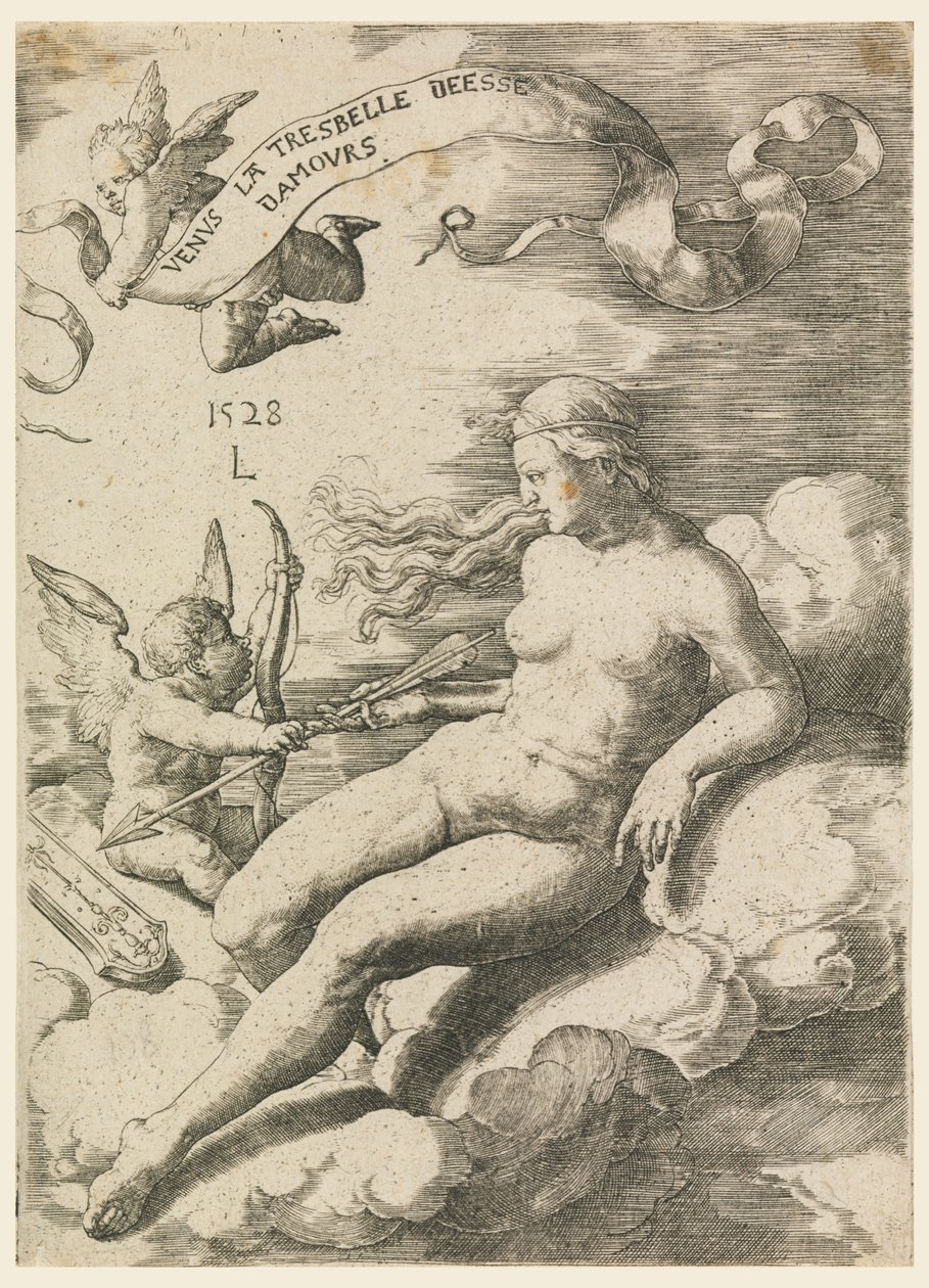 Venus og Amor av Lucas van Leyden