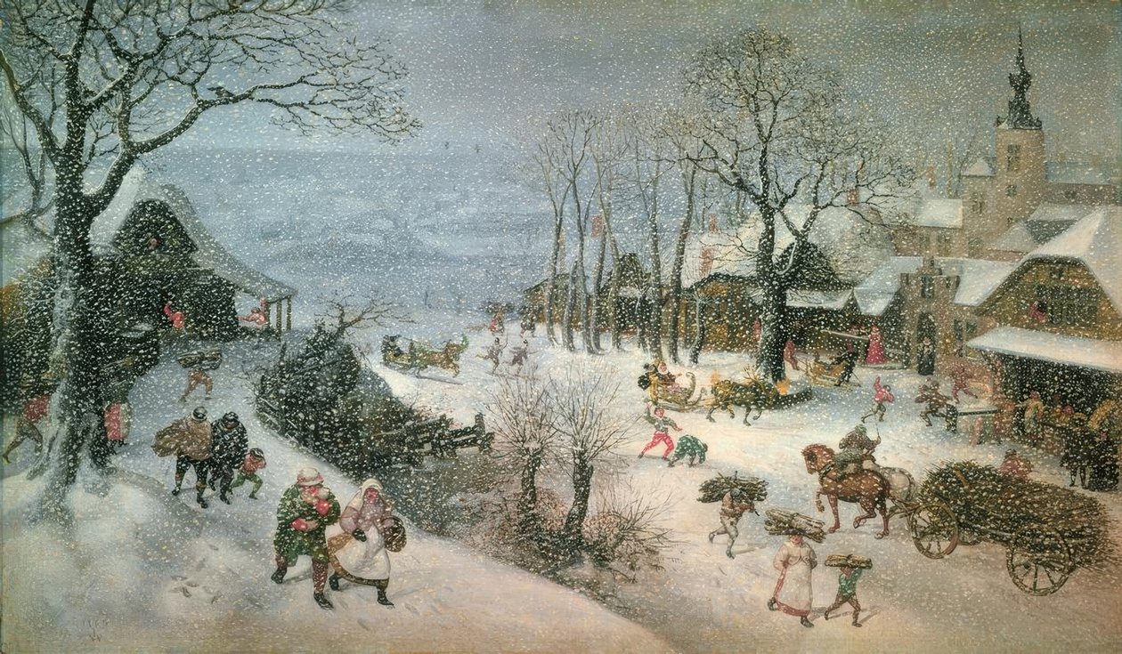 Vinterlandskap - februar av Lucas van Valckenborch