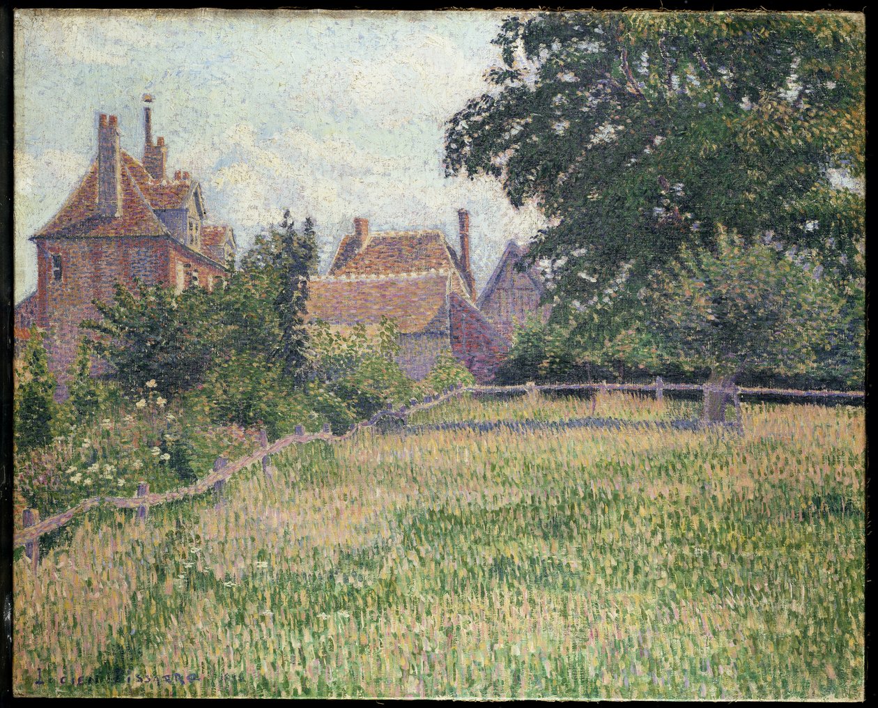 De døves hus, Éragny, 1886 av Lucien Pissarro