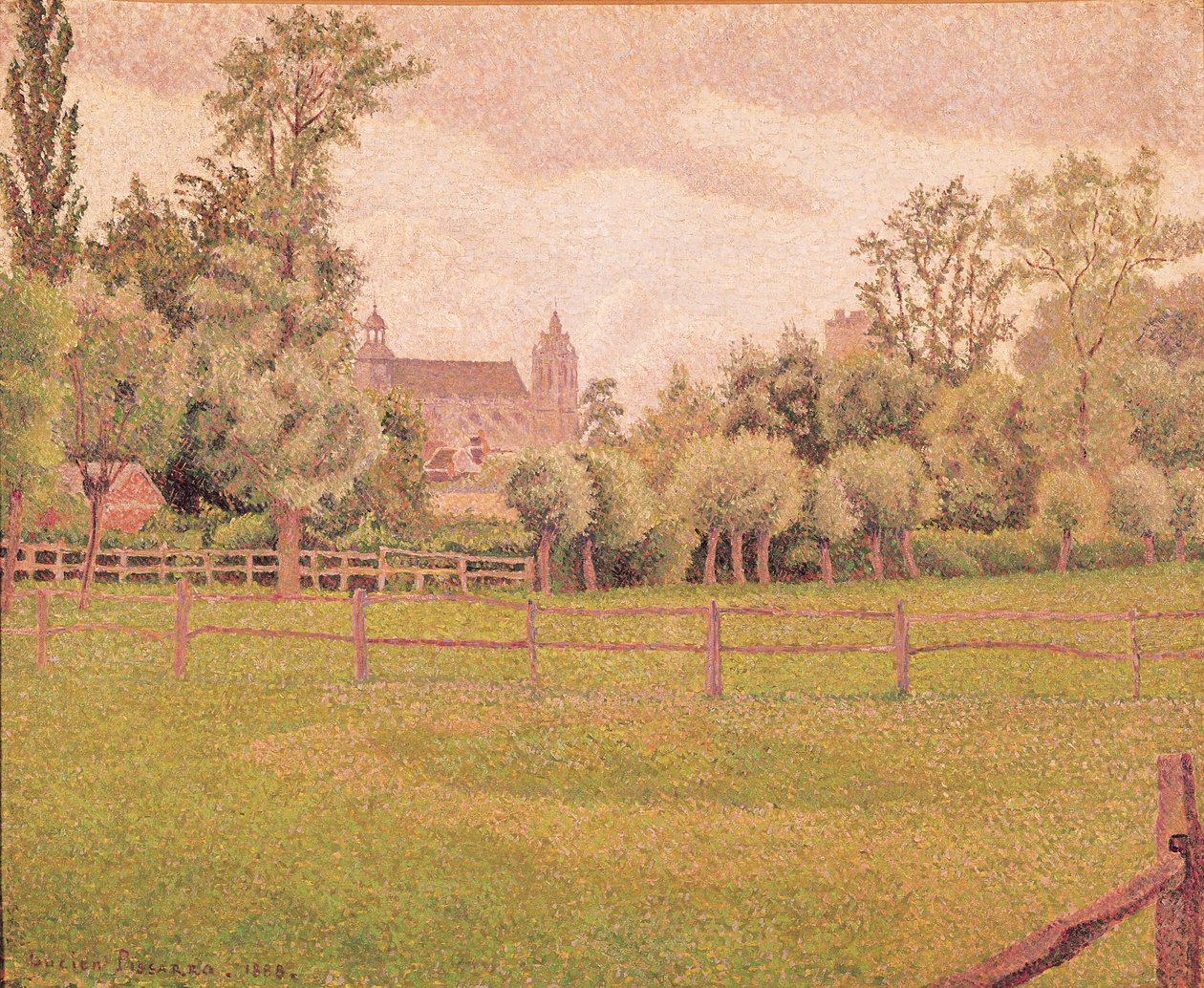 Katedralen i Gisors, 1888 av Lucien Pissarro