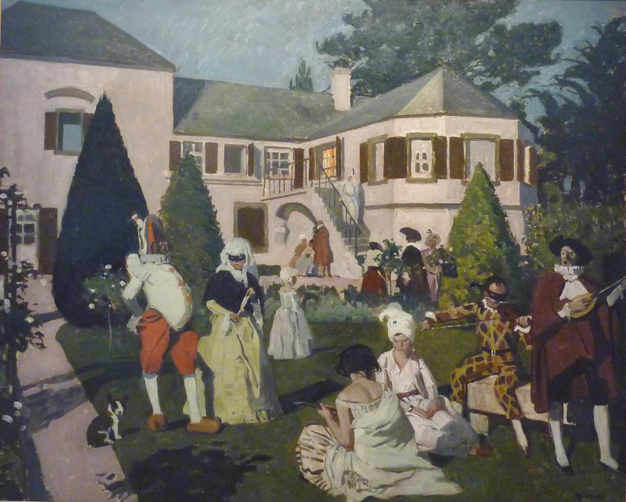 Kveldsdrakt ved semaforen av Lucien Simon