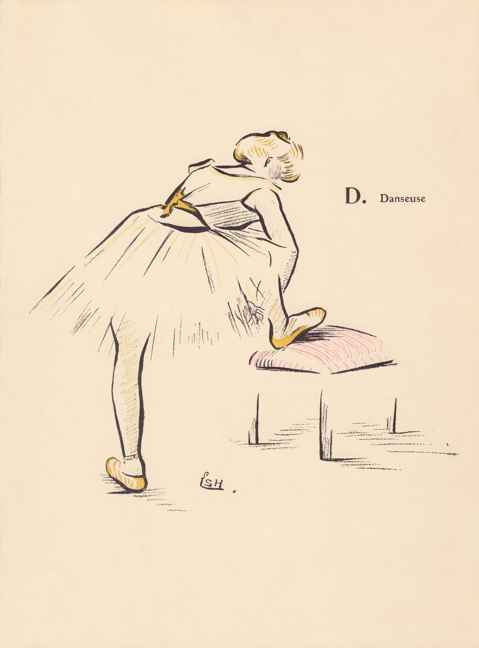 D. Danser av Lucien L. (active 1904) Henreaux