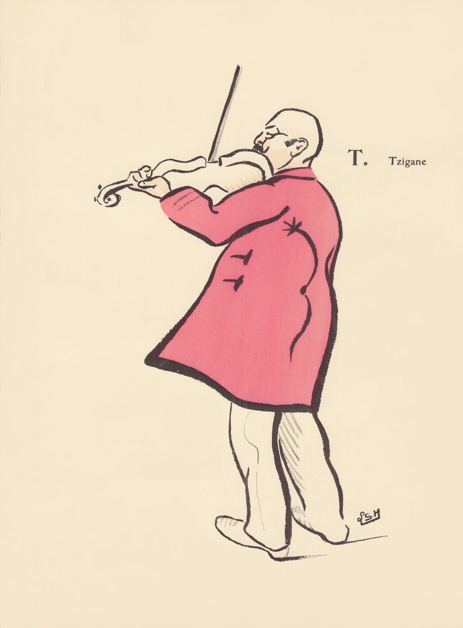 T. Sigøyner av Lucien L. (active 1904) Henreaux