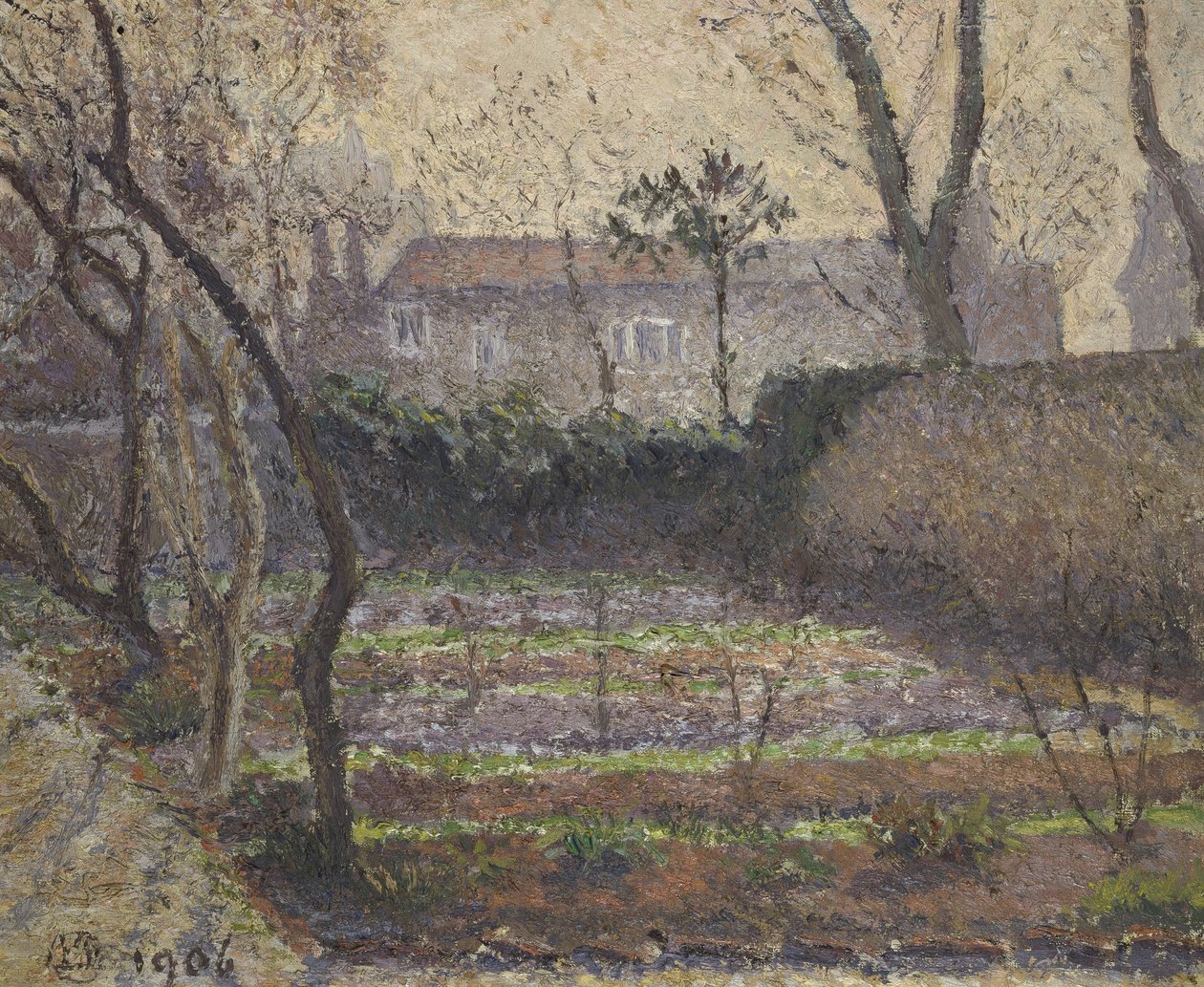 Hoar Frost, Chiswick, 1906 av Lucien Pissarro