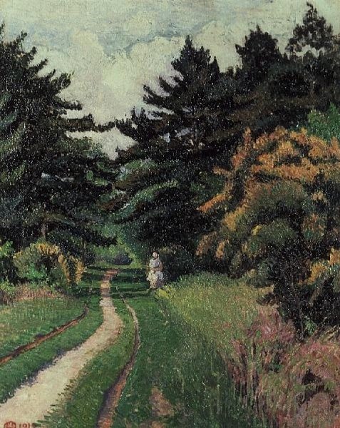 Pinewood ved Chipperfield Common av Lucien Pissarro
