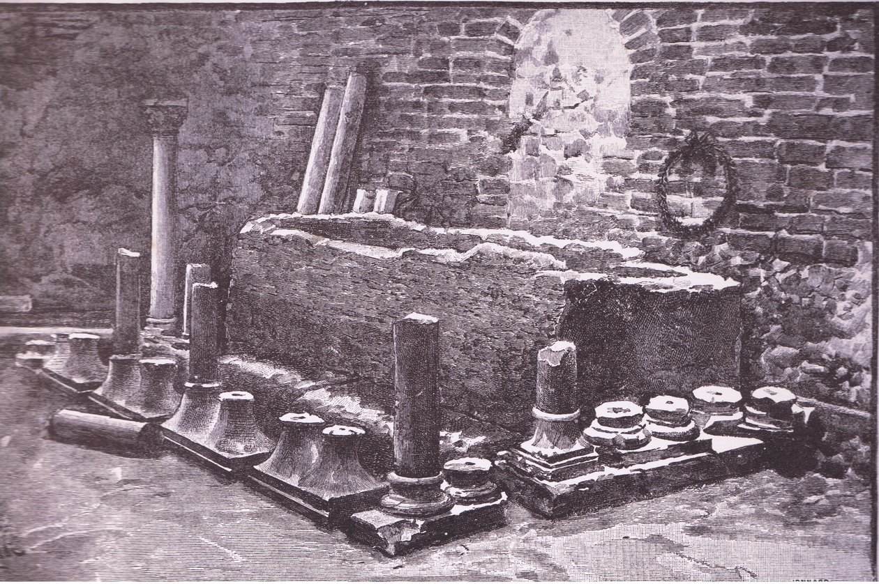 Tomb, illustrasjon fra Romeo og Julie, av Lucius Rossi