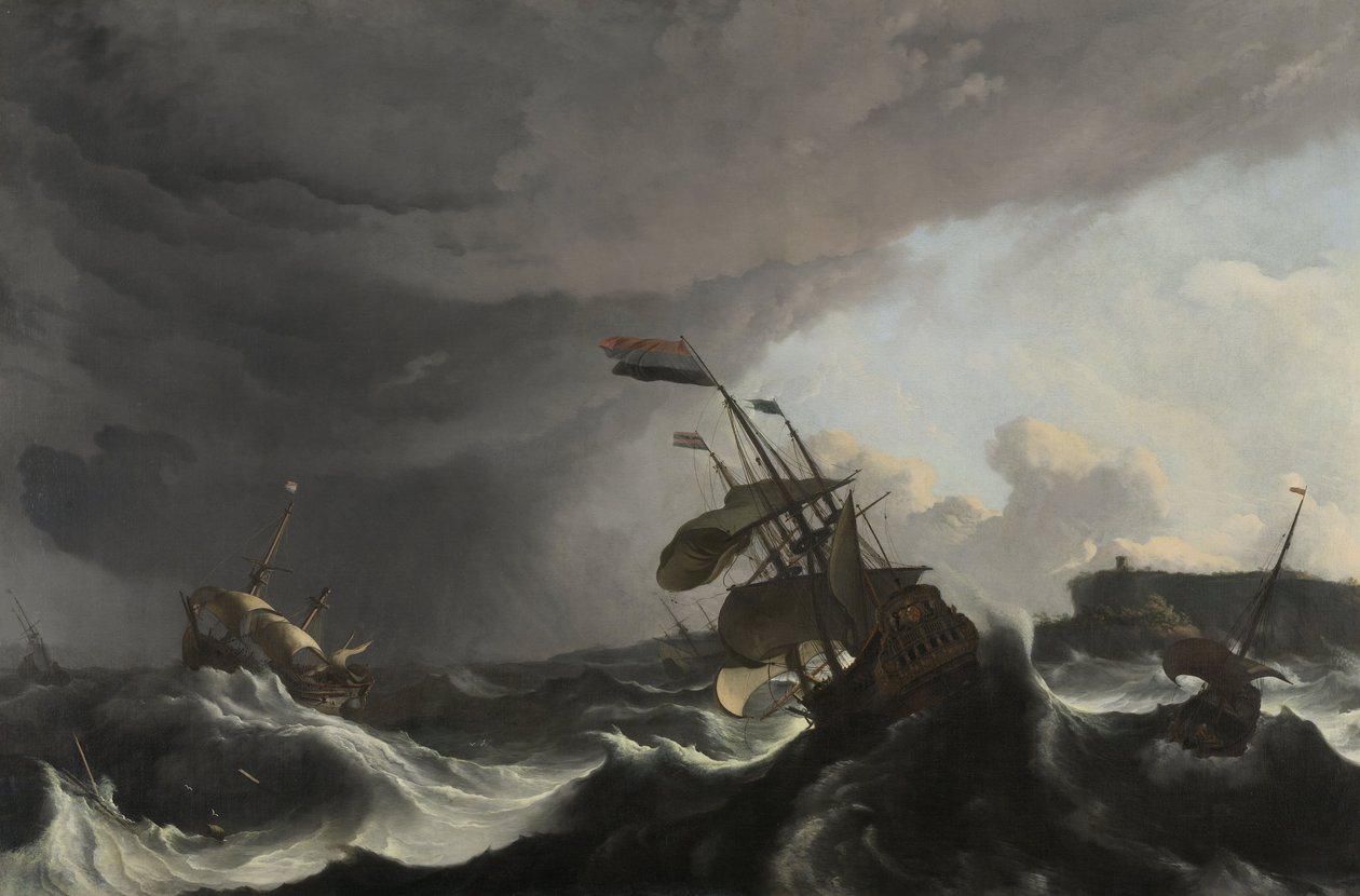 Slaget ved Terheide, ca. 1695 av Ludolf Backhuysen