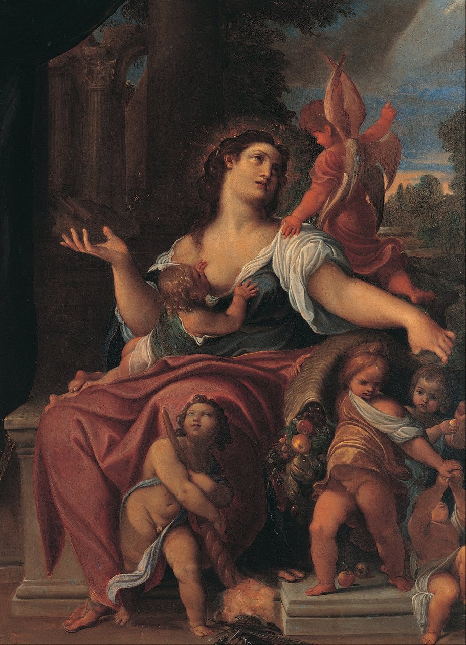 Allegory of Providence av Ludovico Carracci