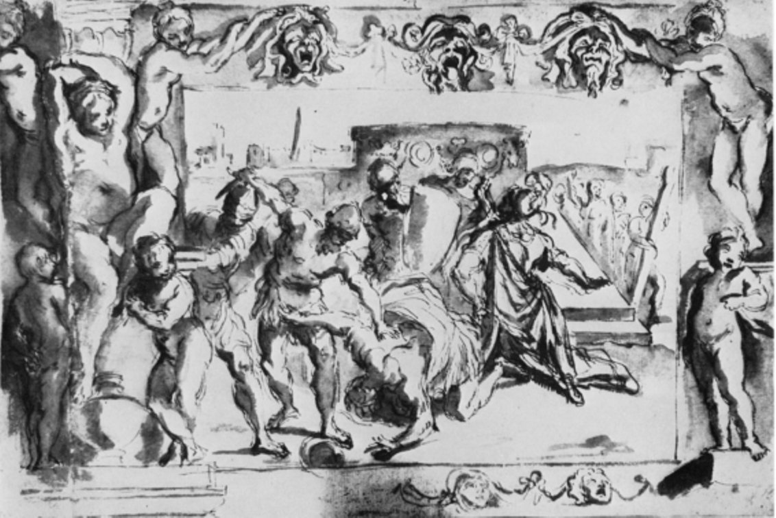 Tito Tazios død av Ludovico Carracci