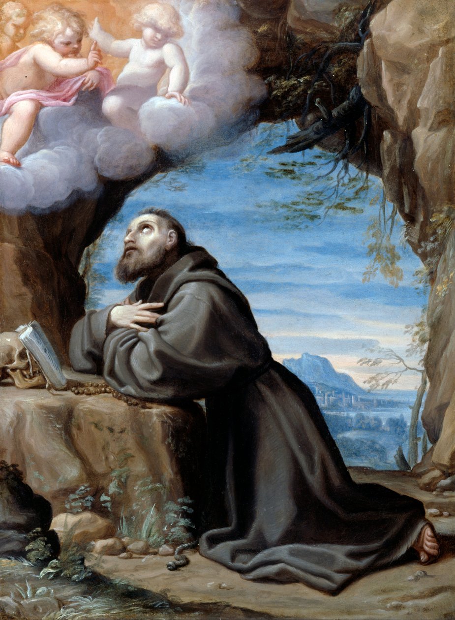 St. Francis i meditasjon av Ludovico Carracci
