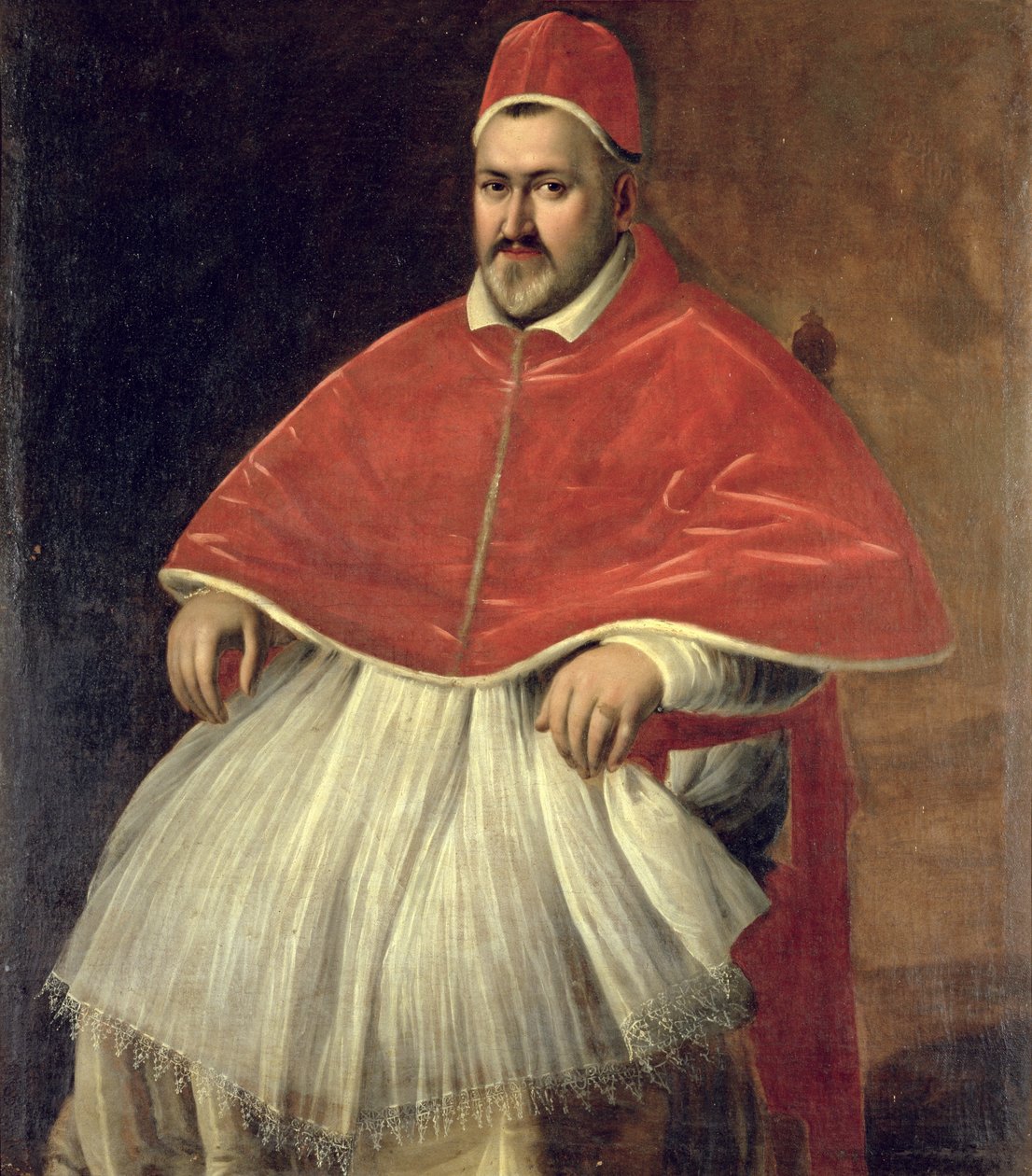 Portrett av pave Paul V (1552-1621) av Ludovico Leoni