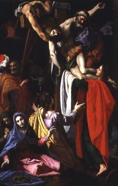 Deponeringen (panel) av Ludovico Cardi Cigoli