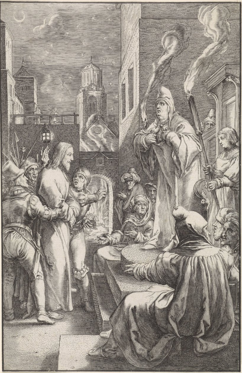 Kristus før Kaifas The Passion (serietittel) av Ludovicus Siceram