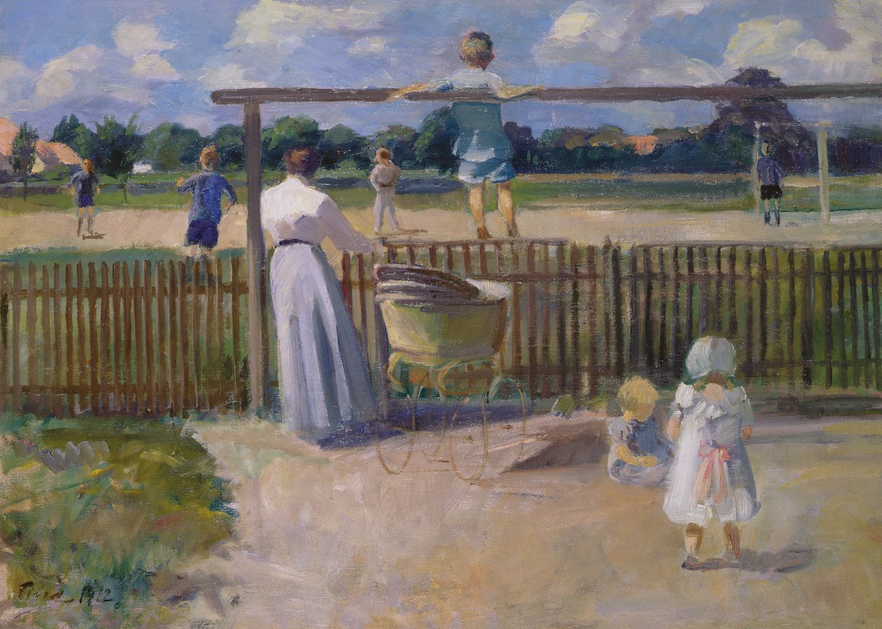Fotballkampen, 1912 av Ludvig Find
