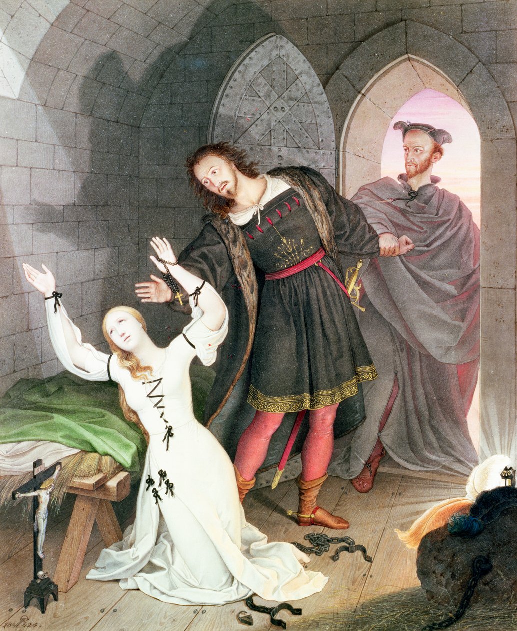 Faust, 1828 (blekk og wc) av Ludwig Ferdinand Schnorr von Carolsfeld