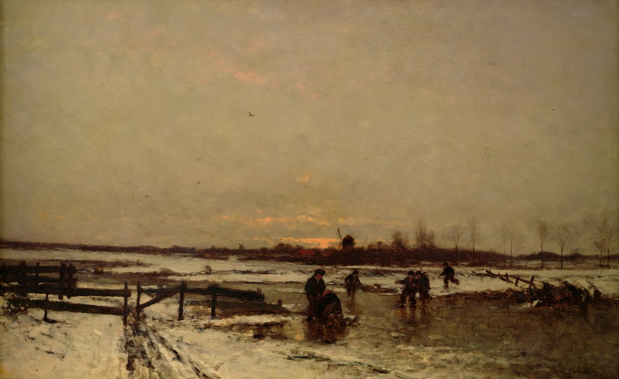 Vinterscene av Ludwig Munthe