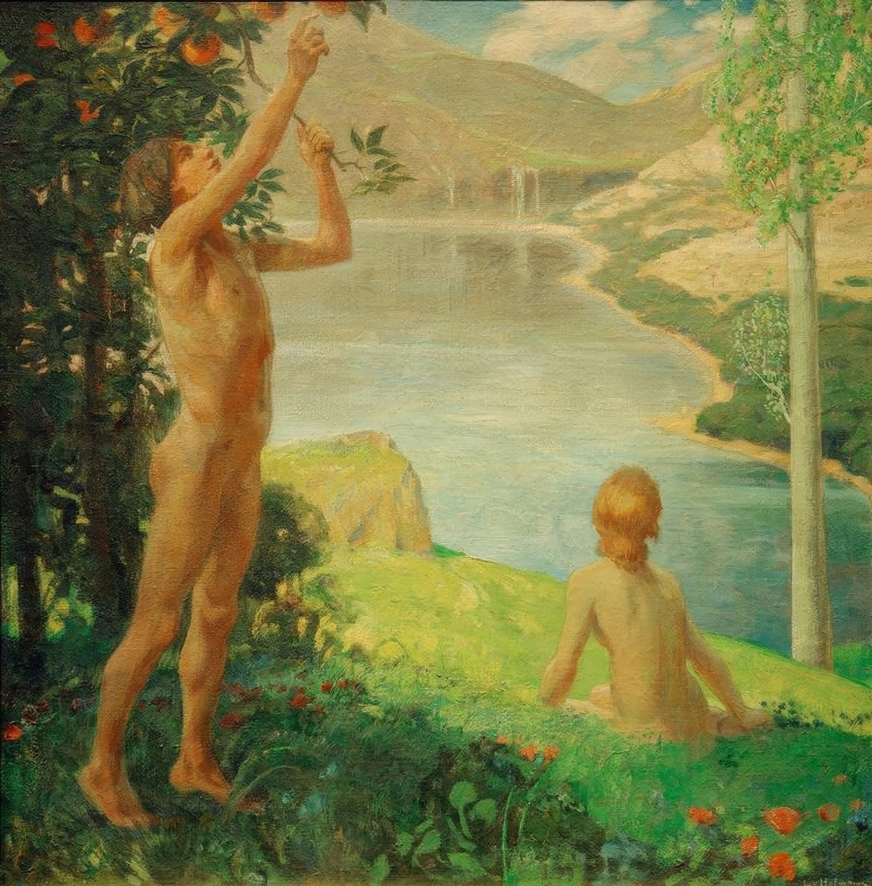 Idyll av Ludwig von Hofmann