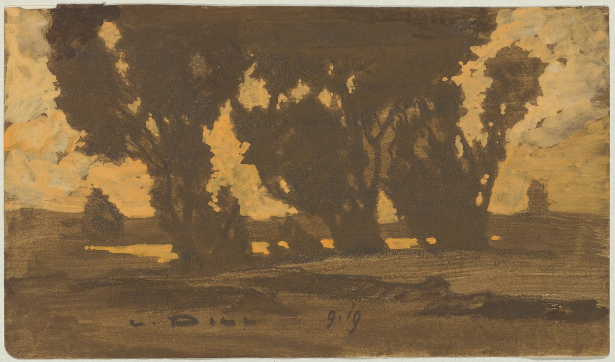 Beitemarker i myrlandet i Dachau av Ludwig Dill