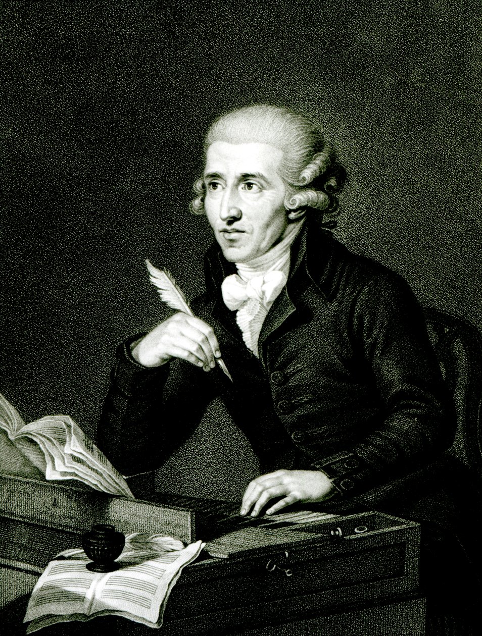 Joseph Haydn (1732-1809) ca. 1770 av Ludwig Guttenbrunn