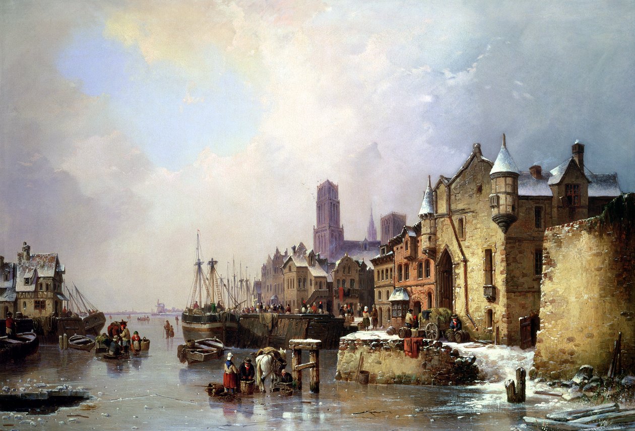 Vinter i Königsberg (Kaliningrad) av Ludwig Hermann