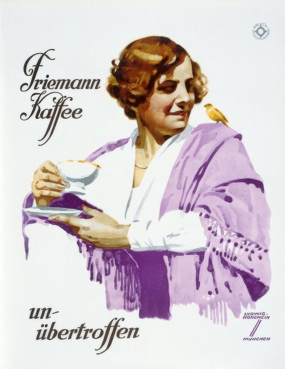 Friemann Coffee - uovertruffen av Ludwig Hohlwein