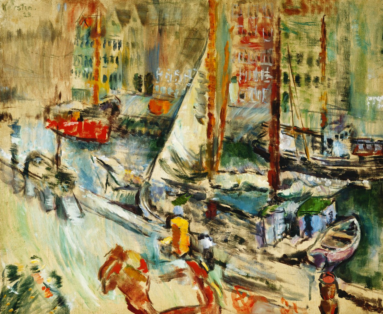 Fra Nyhavn, 1923 av Ludvik Peter Karsten