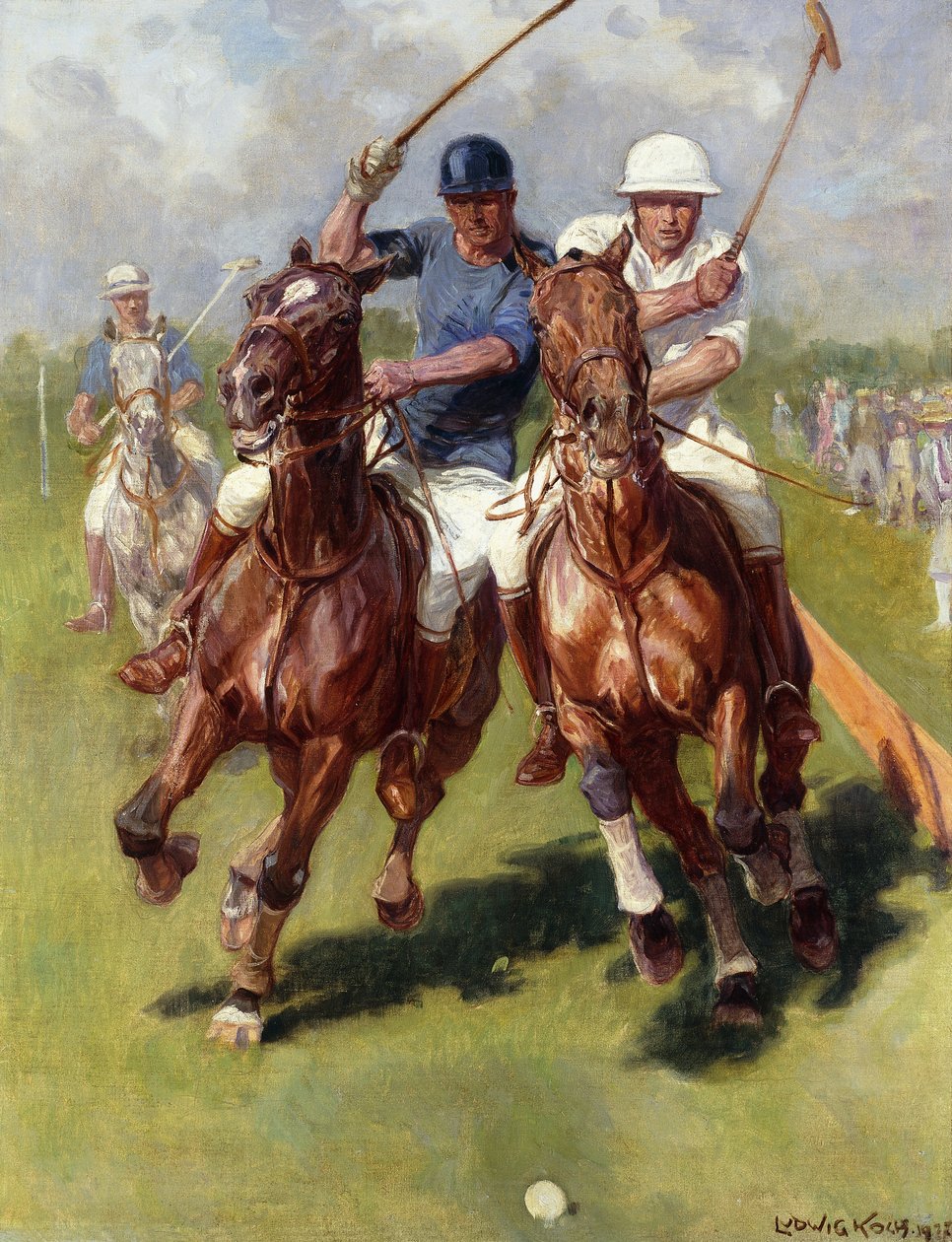 En polokamp av Ludwig Koch