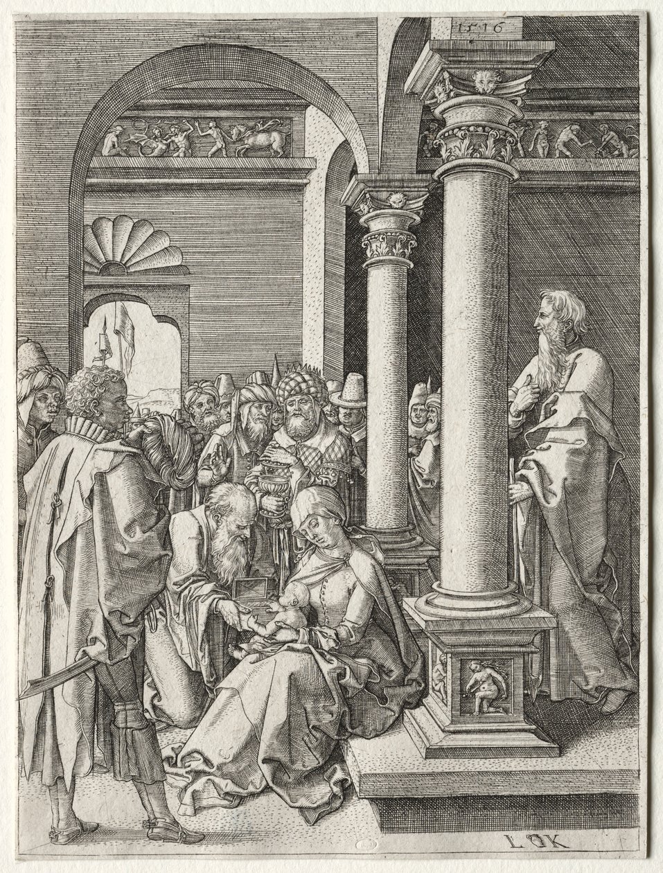 Kongenes tilbedelse, 1516. av Ludwig Krug