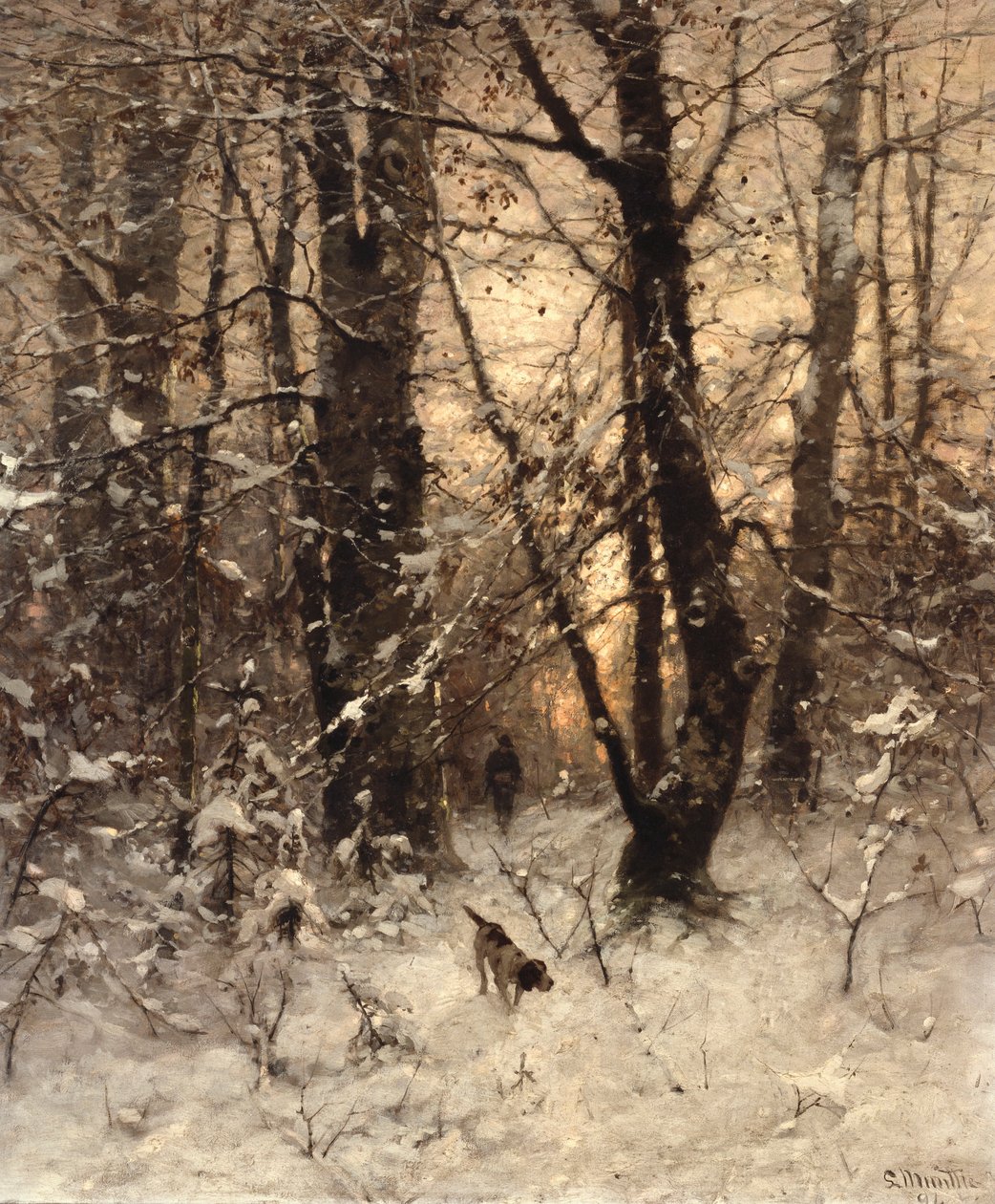 Vinterskumring, 1891 av Ludwig Munthe
